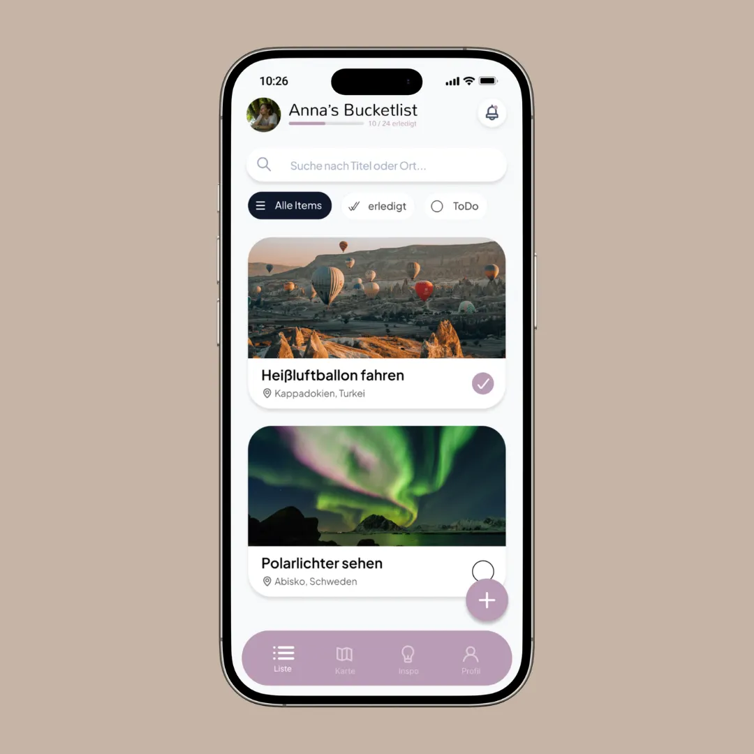 Volo App-Screenshot